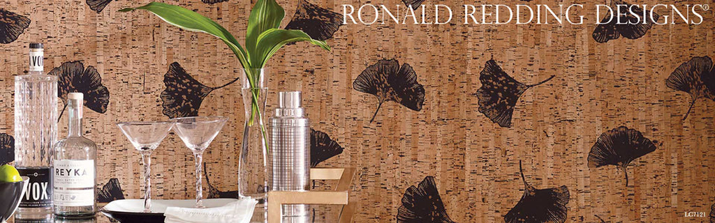 Ronald Redding Distressed Sage Green & Tan Faux Finish Crackle Wallpaper  DM8771