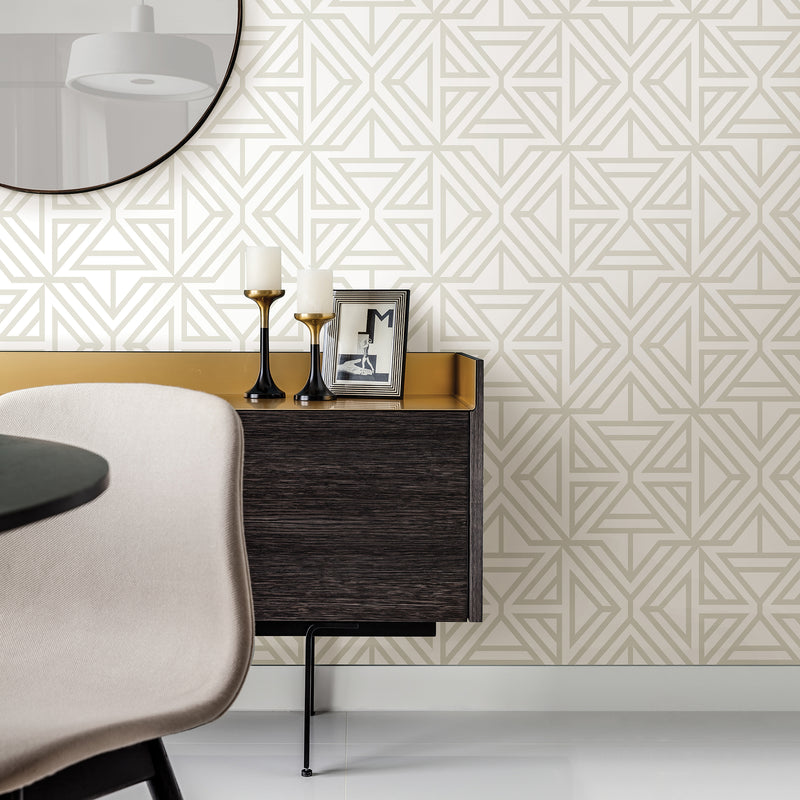 Helios Geometric Wallpaper Wallpaper A-Street Prints   