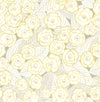 Emery Floral Wallpaper Wallpaper A-Street Prints Double Roll Light Yellow 