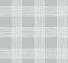 Scarborough Striated Plaid Wallpaper Wallpaper A-Street Prints Double Roll Grey 