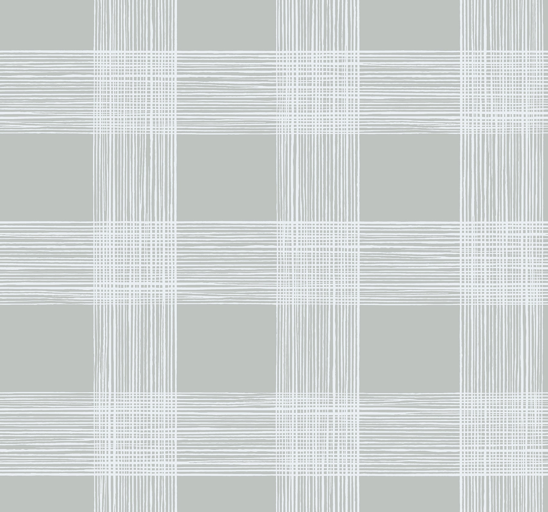 Scarborough Striated Plaid Wallpaper Wallpaper A-Street Prints Double Roll Grey 