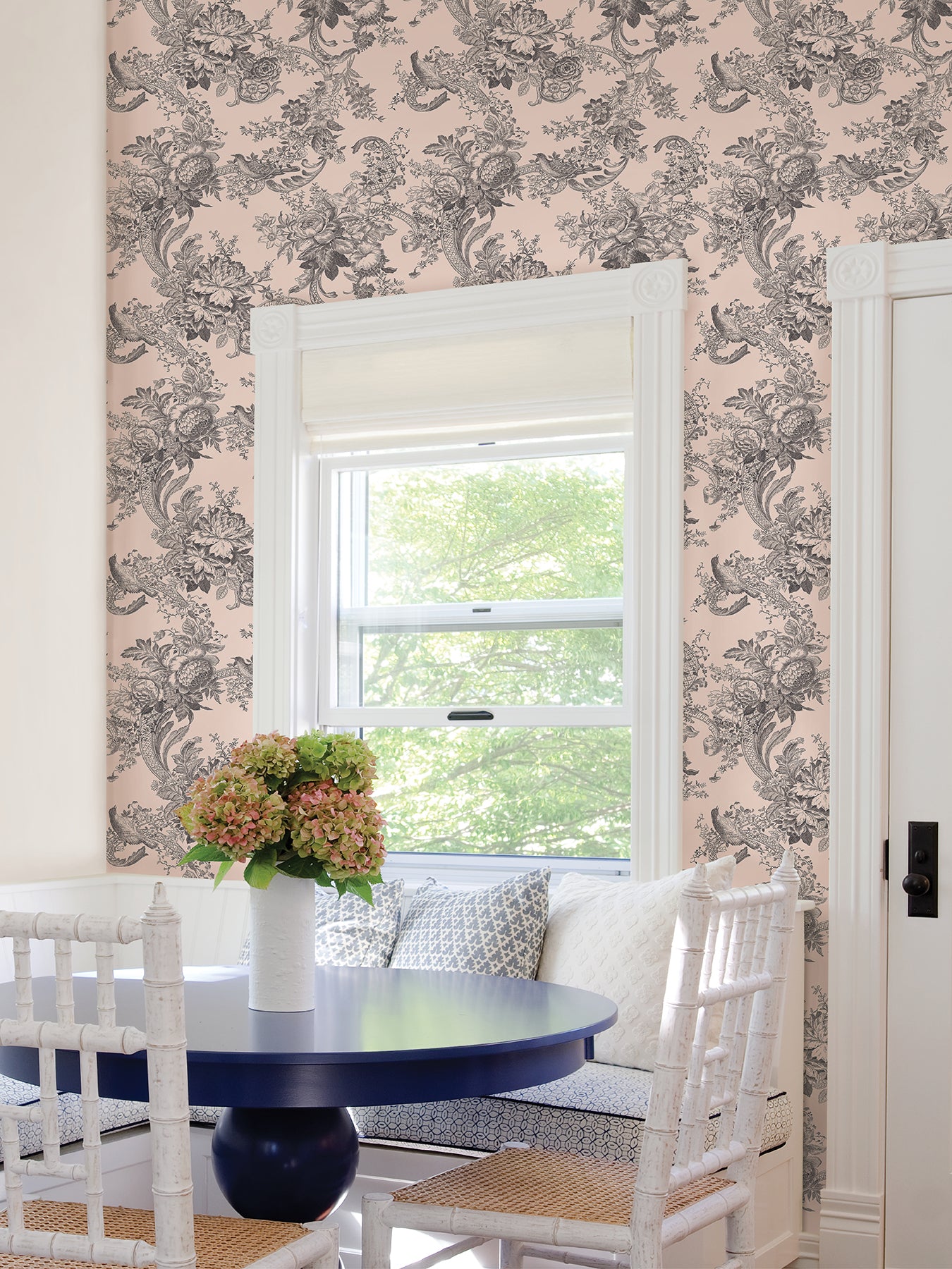 Carmel Black Baroque Florals Wallpaper – York Wallcoverings