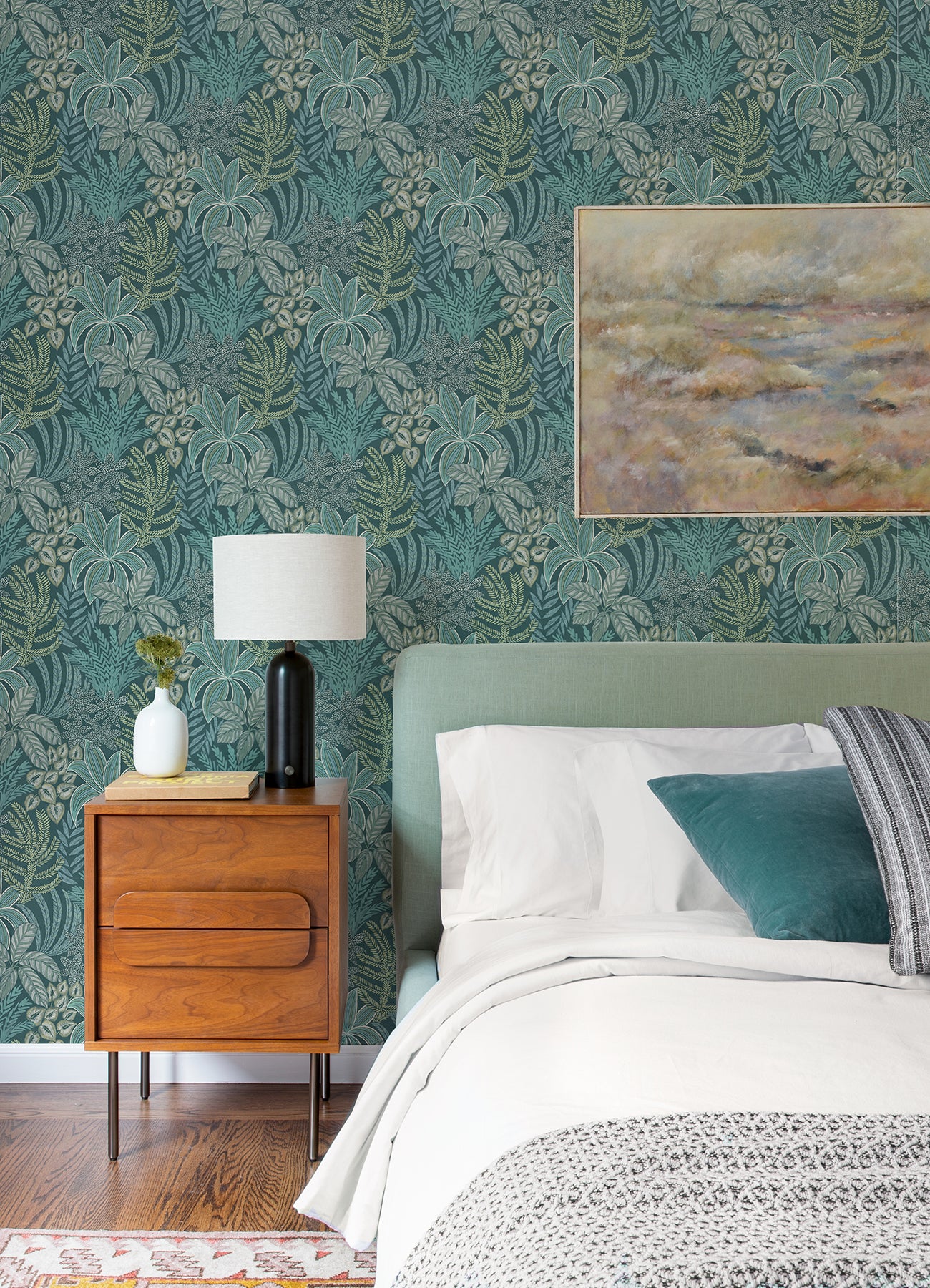 Sumner Woodland Botanical Wallpaper Wallpaper A-Street Prints   