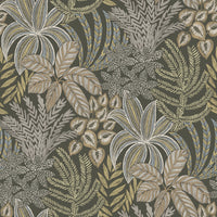 Sumner Woodland Botanical Wallpaper Wallpaper A-Street Prints Double Roll Brown 