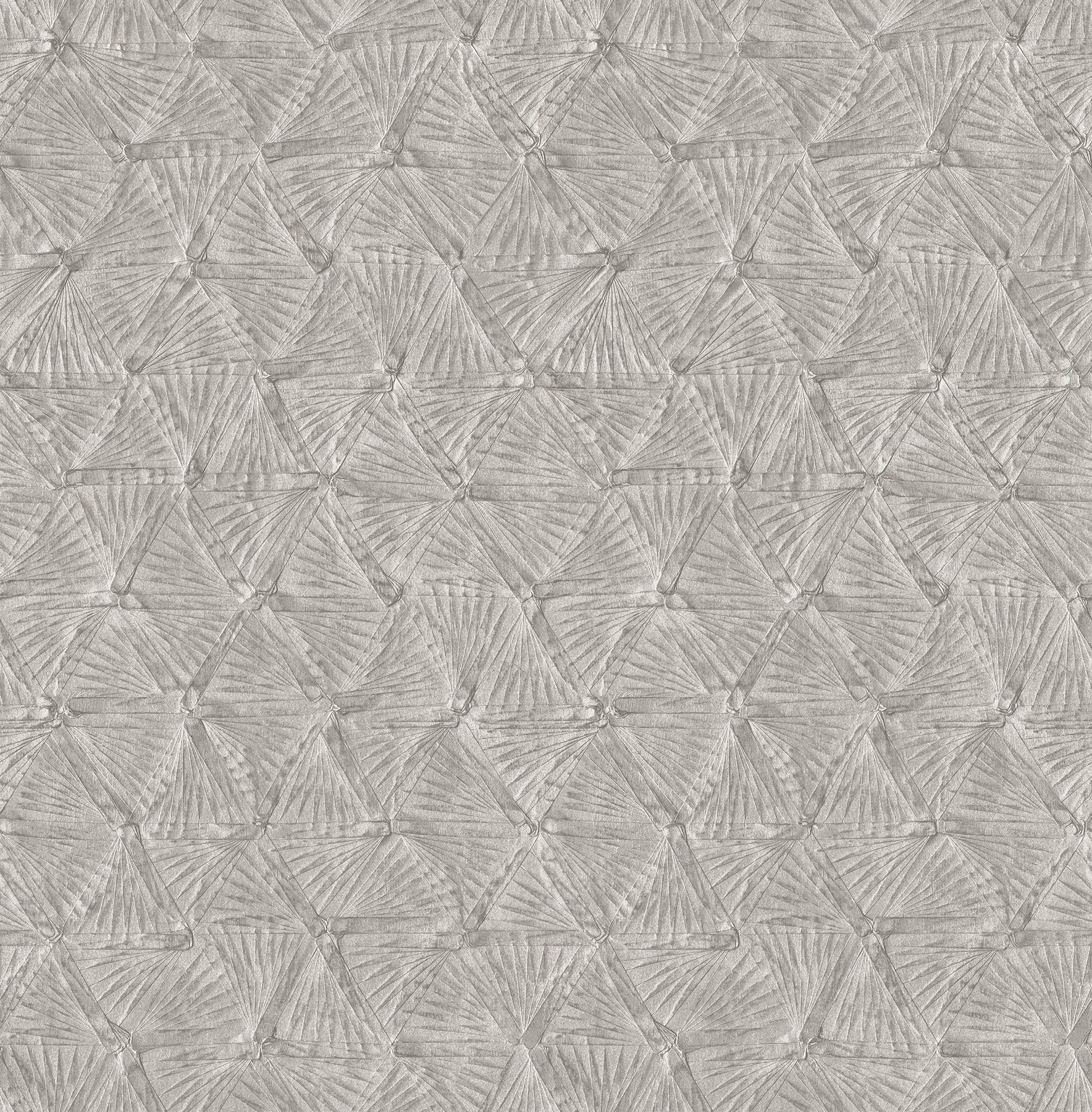 Wright Pewter TextuTriangle Wallpaper Wallpaper A-Street Prints Double Roll Pewter 