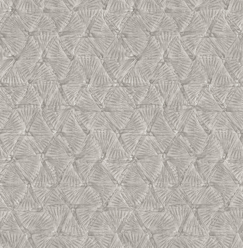 Wright Pewter TextuTriangle Wallpaper Wallpaper A-Street Prints Double Roll Pewter 