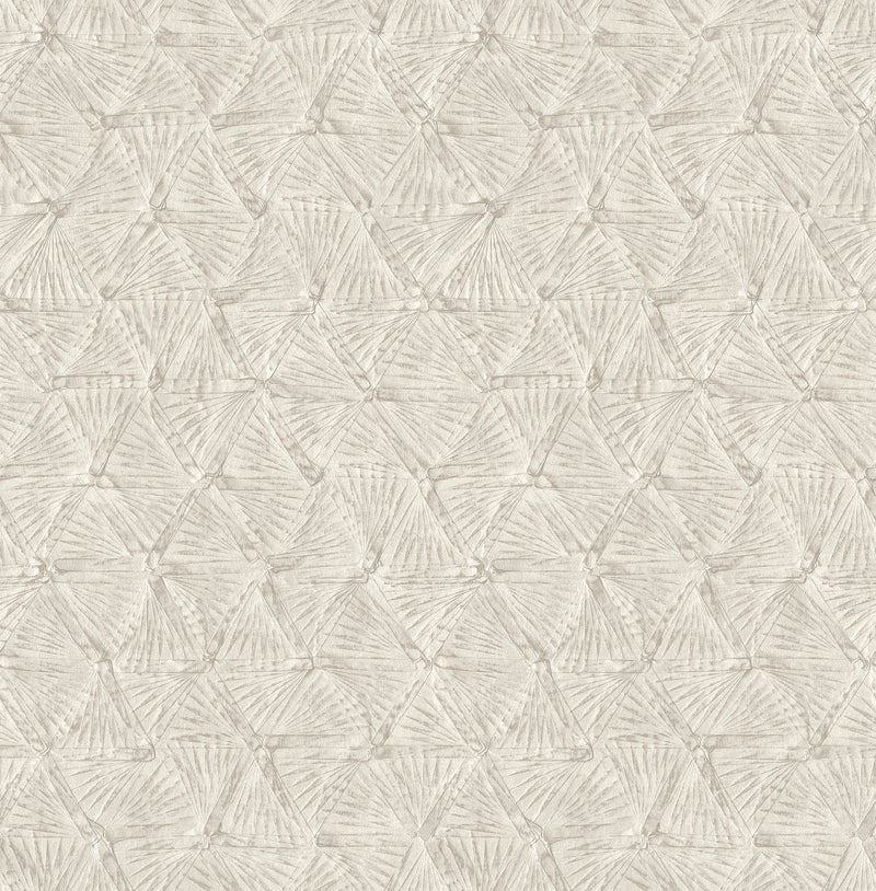 Wright Pewter TextuTriangle Wallpaper Wallpaper A-Street Prints Double Roll Platinum 