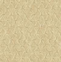 Wright Pewter TextuTriangle Wallpaper Wallpaper A-Street Prints Double Roll Gold 