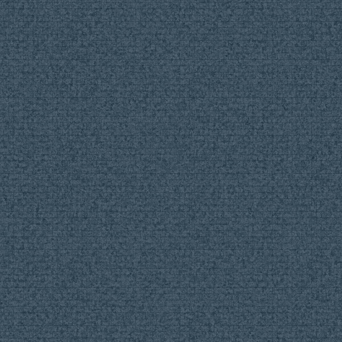 A close-up view of York Wallcoverings’ Hilbert Geometric Wallpaper in dark blue, showcasing its subtle grid-like weave texture.