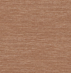 Close-up of the Malin Faux Grasscloth Wallpaper by York Wallcoverings, featuring a textured brown surface with intersecting horizontal and vertical threads that create a woven pattern. The subtle color variations lend the wallpaper a slightly mottled appearance.