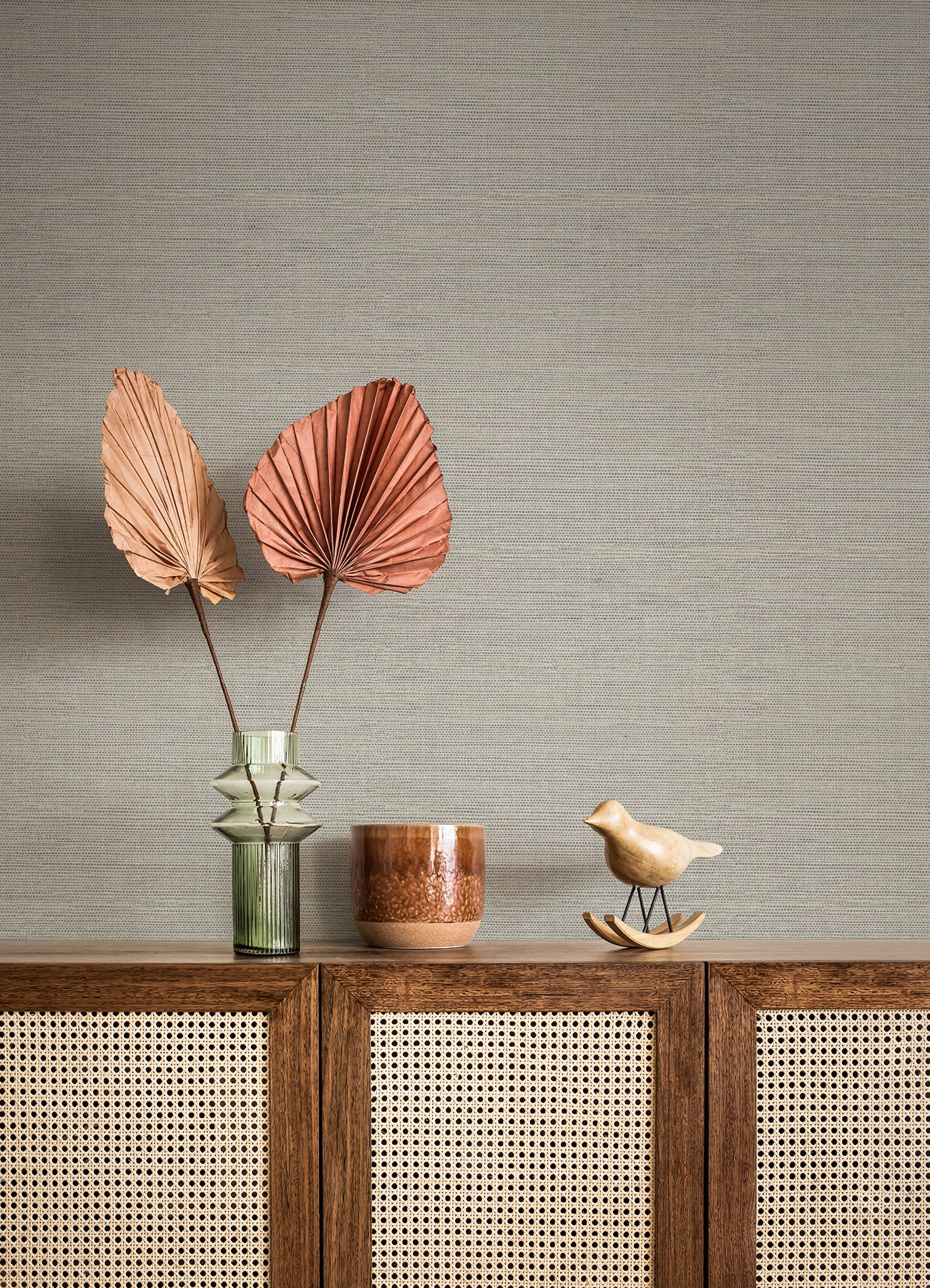 Agave Faux Grasscloth Wallpaper Wallpaper A-Street Prints   