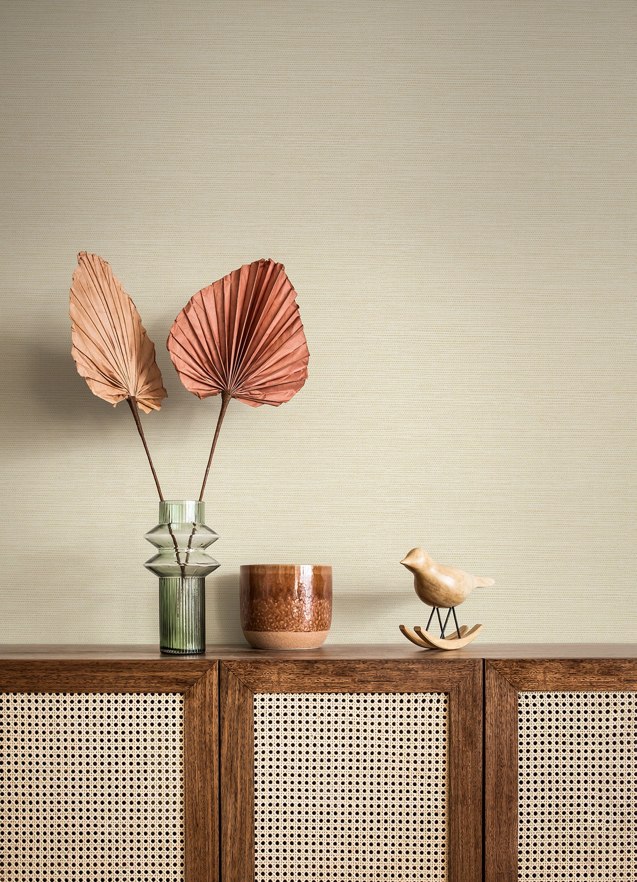 Agave Faux Grasscloth Wallpaper Wallpaper A-Street Prints   