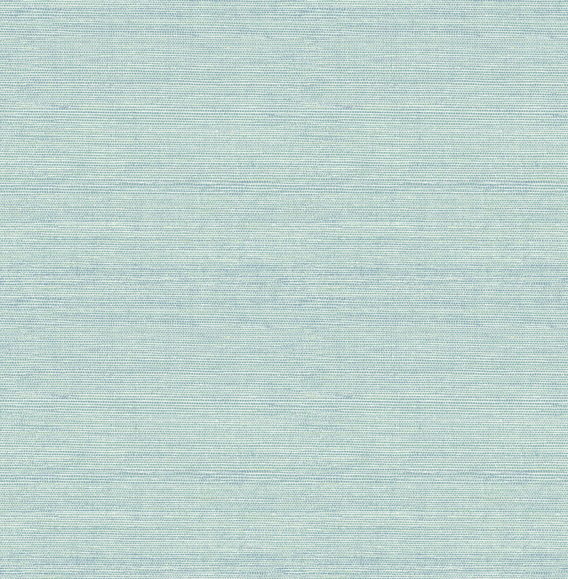 Agave Faux Grasscloth Wallpaper Wallpaper A-Street Prints Double Roll Aqua 