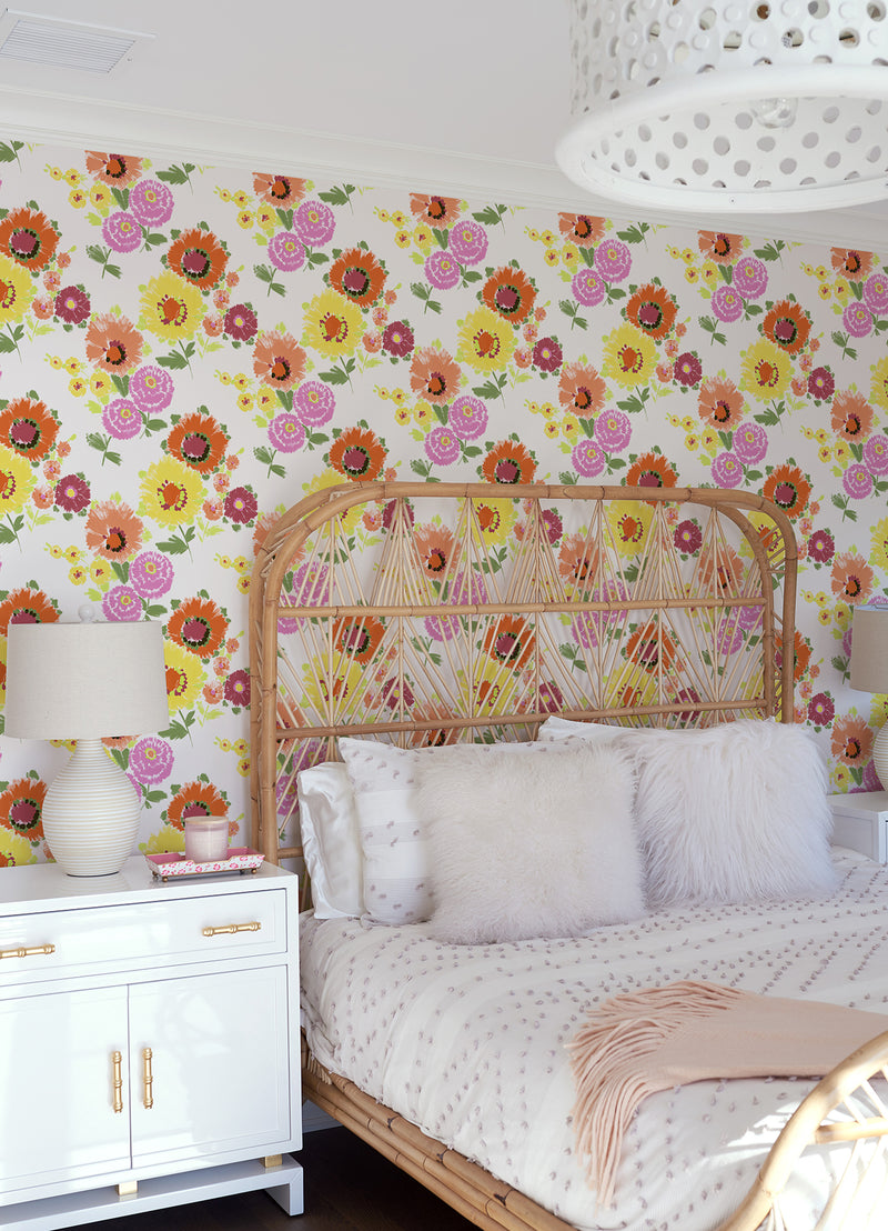 Essie Painterly Floral Wallpaper Wallpaper A-Street Prints   