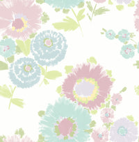 Essie Painterly Floral Wallpaper Wallpaper A-Street Prints Double Roll Pastel 