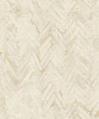 Amesemi Distressed Herringbone Wallpaper Wallpaper A-Street Prints Double Roll Cream 