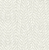 Glynn Silver Chevron Wallpaper Wallpaper A-Street Prints Double Roll Silver 