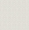 Glynn Silver Chevron Wallpaper Wallpaper A-Street Prints Double Roll Light Grey 