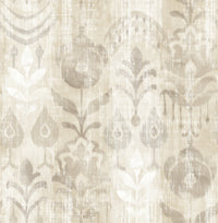 Pavord Green Floral Shibori Wallpaper Wallpaper A-Street Prints Double Roll Neutral 