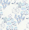 Cultivate Navy Springtime Blooms Wallpaper Wallpaper A-Street Prints Double Roll Blue 