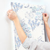 Cultivate Navy Springtime Blooms Wallpaper Wallpaper A-Street Prints   