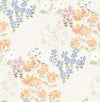 Cultivate Navy Springtime Blooms Wallpaper Wallpaper A-Street Prints Double Roll Pastel 