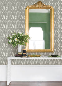 Bancroft Gold Artistic Stripe Wallpaper Wallpaper A-Street Prints   