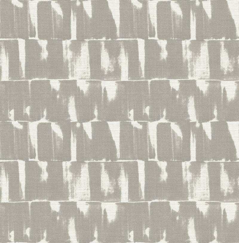 Bancroft Gold Artistic Stripe Wallpaper Wallpaper A-Street Prints Double Roll Grey 