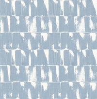 Bancroft Gold Artistic Stripe Wallpaper Wallpaper A-Street Prints Double Roll Blue 