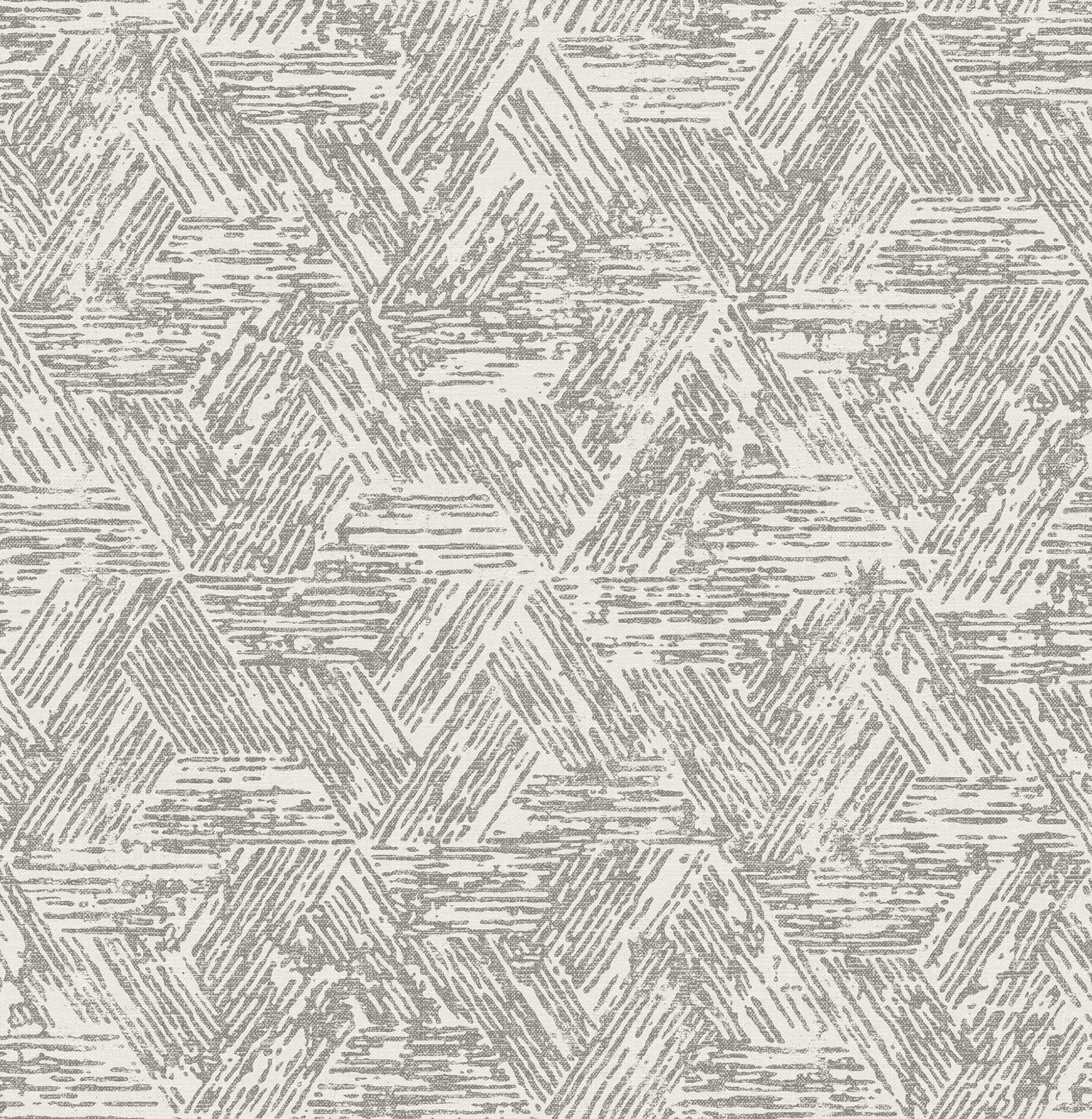 Retreat Charcoal Quilted Geometric Wallpaper Wallpaper A-Street Prints Double Roll Charcoal 