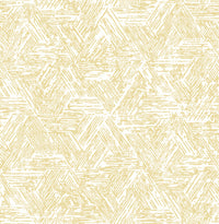 Retreat Charcoal Quilted Geometric Wallpaper Wallpaper A-Street Prints Double Roll Yellow 