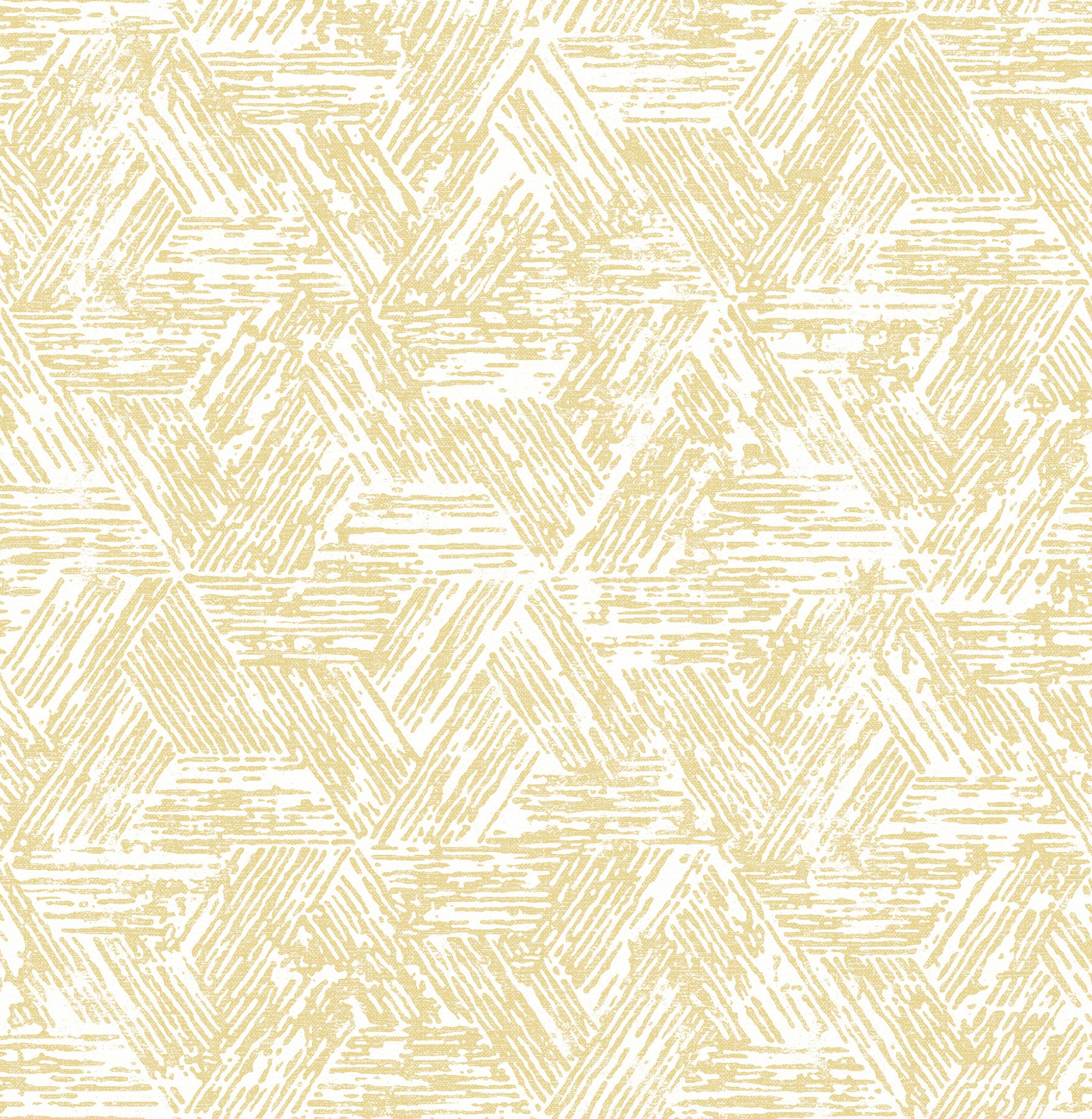 Retreat Charcoal Quilted Geometric Wallpaper Wallpaper A-Street Prints Double Roll Yellow 