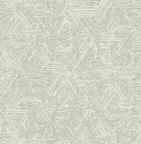 Retreat Charcoal Quilted Geometric Wallpaper Wallpaper A-Street Prints Double Roll Sea Green 