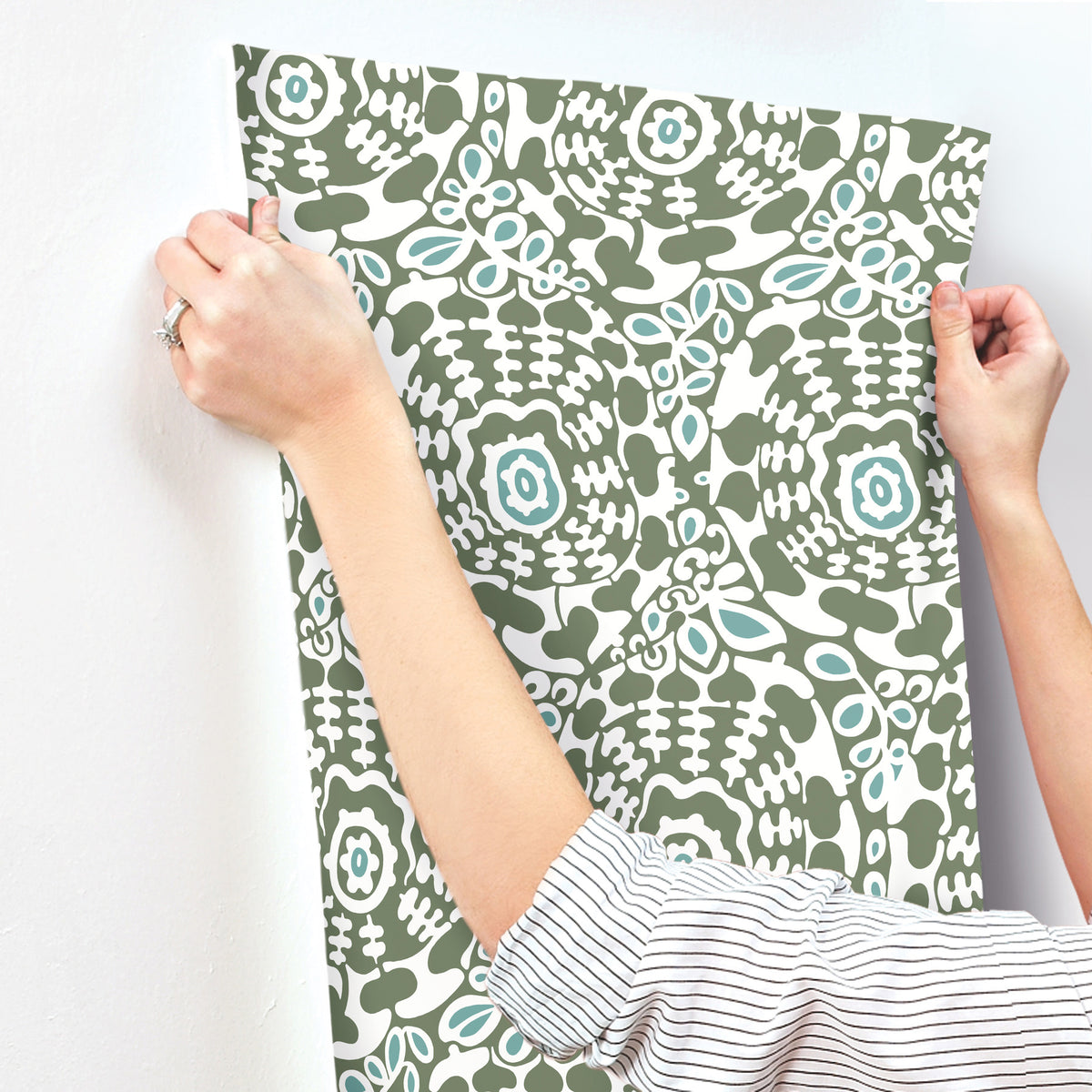 4122-27040-peel-and-stick-wallpaper-stick-application-step