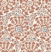 Divine Slate Abstract Medallion Wallpaper Wallpaper A-Street Prints Double Roll Rust 