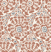 Divine Slate Abstract Medallion Wallpaper Wallpaper A-Street Prints Double Roll Rust 