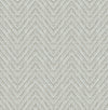 Glynn Silver Chevron Wallpaper Wallpaper A-Street Prints Double Roll Sterling 