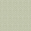 Glynn Silver Chevron Wallpaper Wallpaper A-Street Prints Double Roll Green 