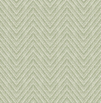 Glynn Silver Chevron Wallpaper Wallpaper A-Street Prints Double Roll Green 