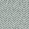 Glynn Silver Chevron Wallpaper Wallpaper A-Street Prints Double Roll Denim 