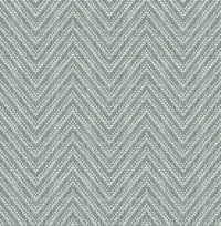 Glynn Silver Chevron Wallpaper Wallpaper A-Street Prints Double Roll Denim 