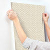 Glynn Silver Chevron Wallpaper Wallpaper A-Street Prints   