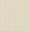 Glynn Silver Chevron Wallpaper Wallpaper A-Street Prints Double Roll Wheat 