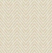 Glynn Silver Chevron Wallpaper Wallpaper A-Street Prints Double Roll Wheat 