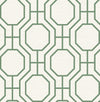 Manor Taupe Geometric Trellis Wallpaper Wallpaper A-Street Prints Double Roll Green 