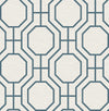 Manor Taupe Geometric Trellis Wallpaper Wallpaper A-Street Prints Double Roll Blue 