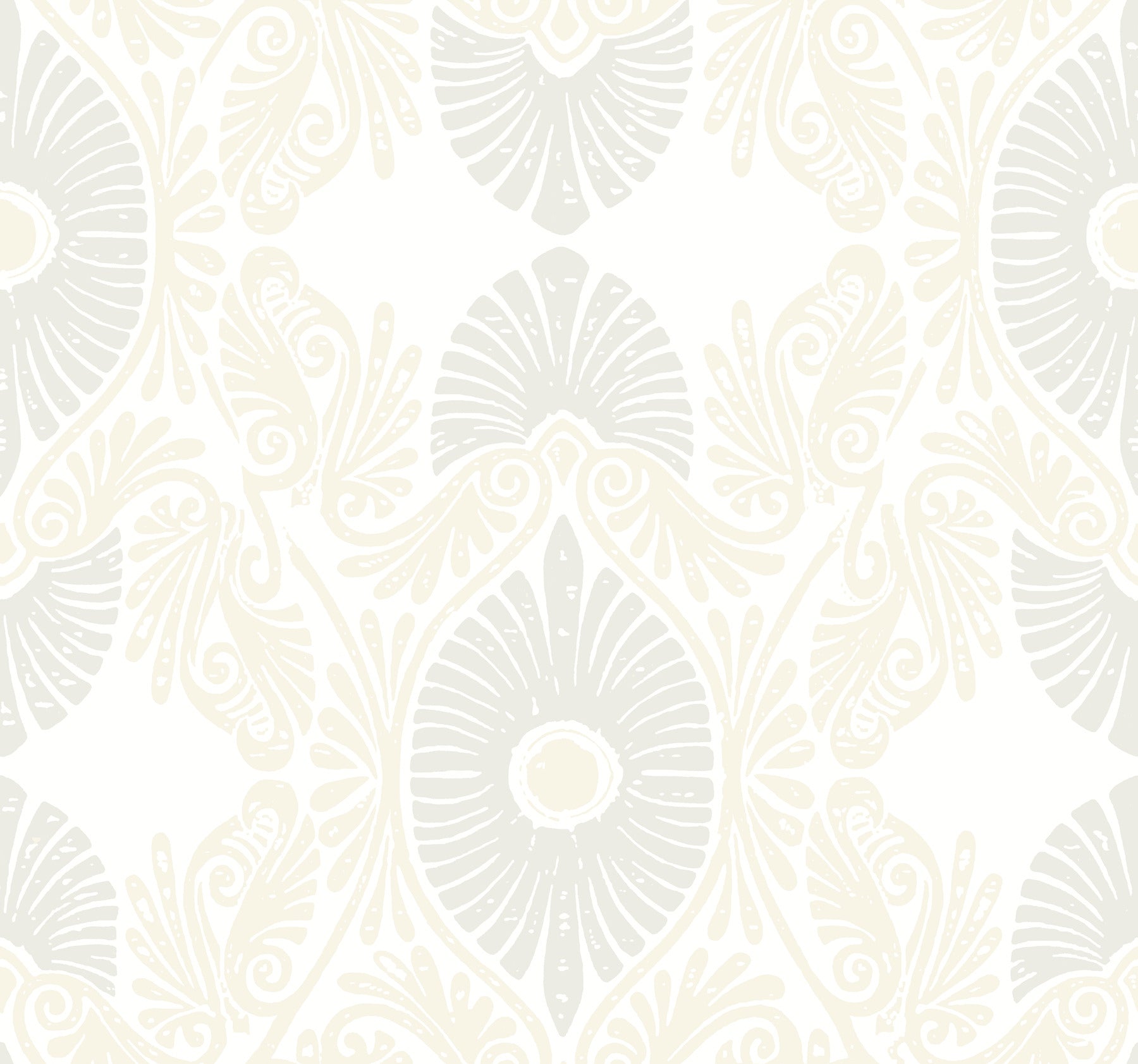 Villa Light Yellow Embellished Ogee Wallpaper Wallpaper A-Street Prints Double Roll Bone 