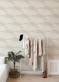 Vision Slate Stipple Clouds Wallpaper Wallpaper A-Street Prints   