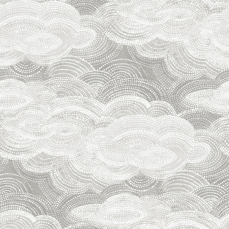 Vision Slate Stipple Clouds Wallpaper Wallpaper A-Street Prints Double Roll Grey 