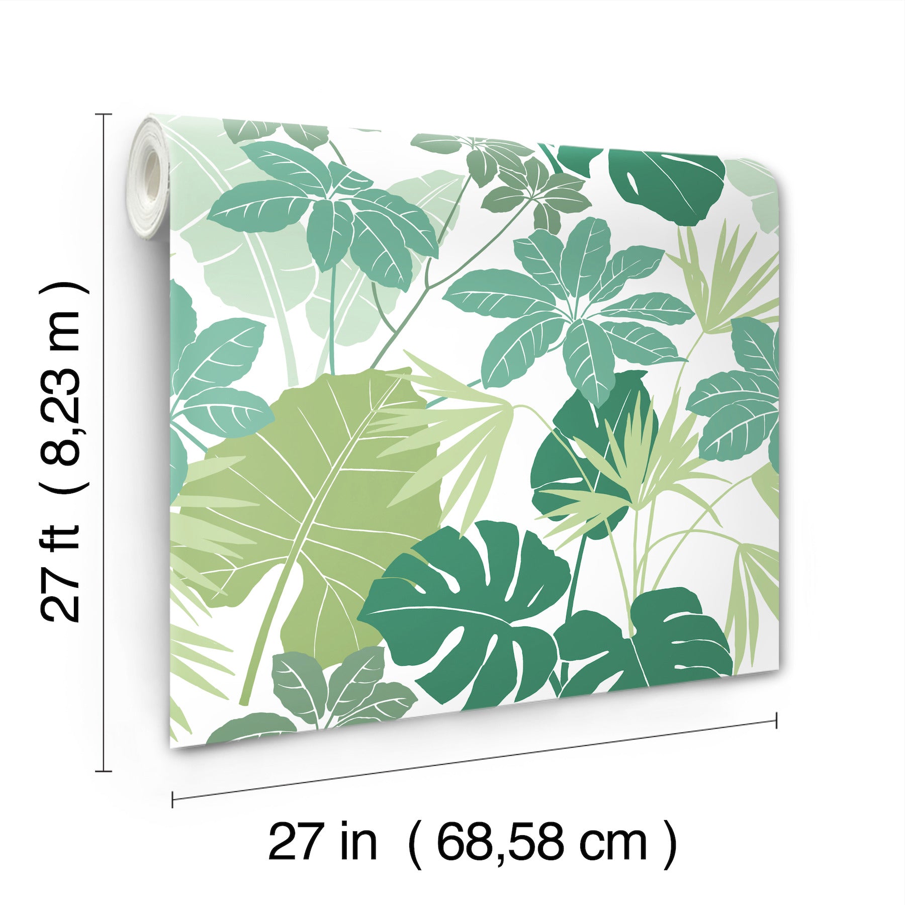 Medellin Neutral Rainforest Floor Wallpaper Wallpaper A-Street Prints   